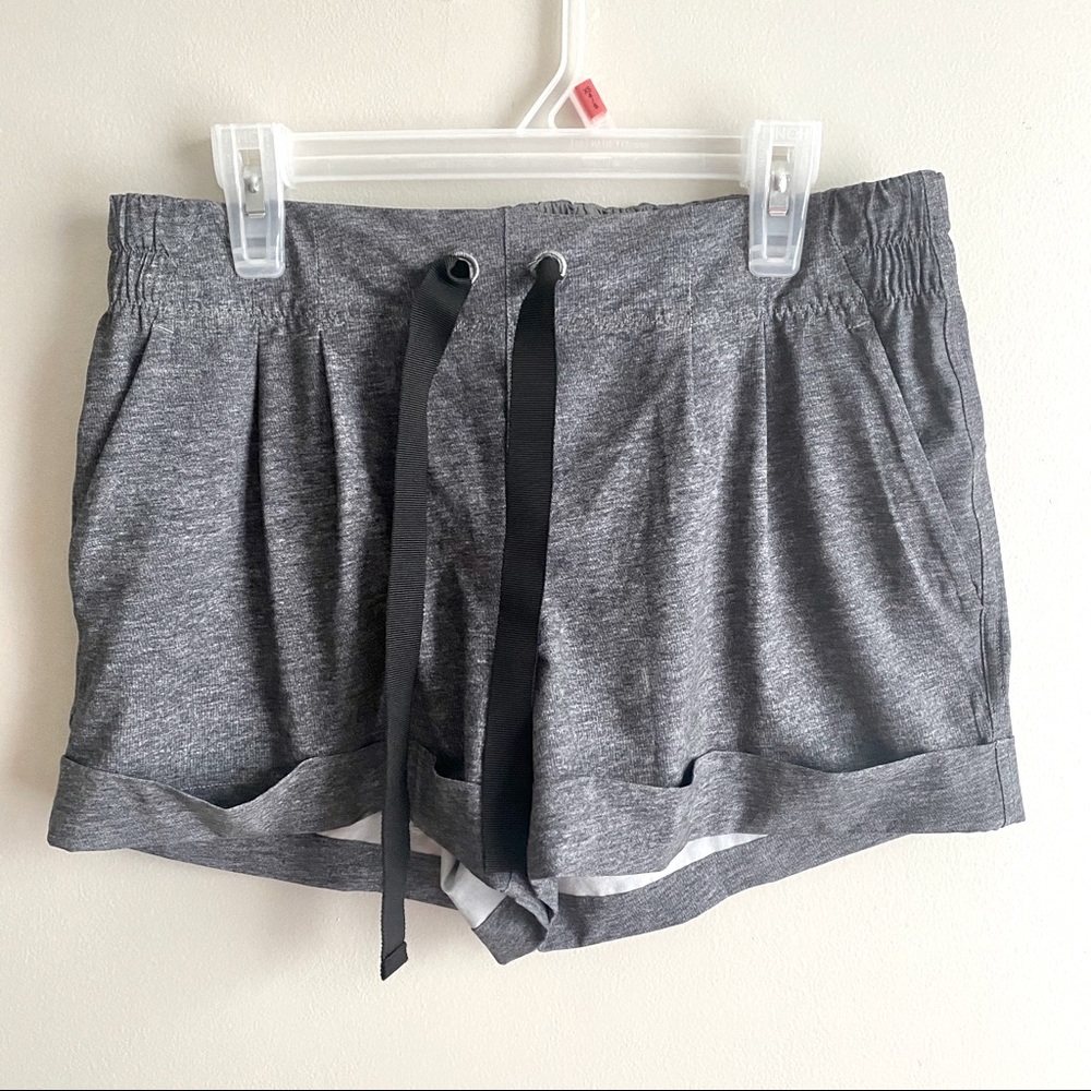 Lululemon Gray Workout Running Shorts 6